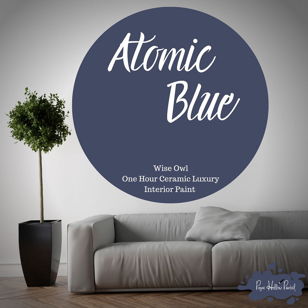 ATOMIC BLUE • Wise Owl One Hour Ceramic Luxury Wall Paint