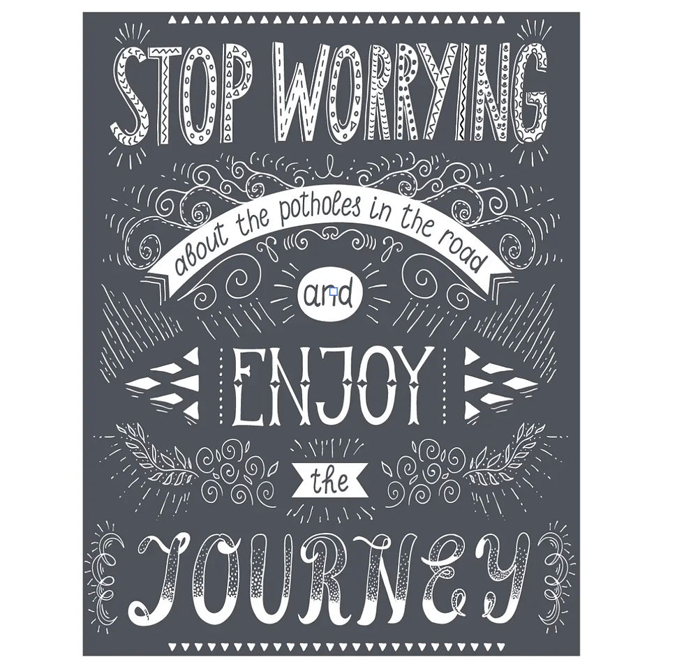 Thumbnail: STOP WORRYING  8.5” x 11”  A Maker’s Studio Reusable Mesh Stencil