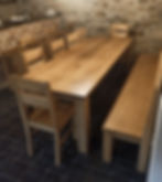 Set stůl, lavice a židle Klasik Bar