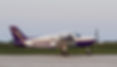 piper archer on the runway after landing