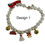Thumbnail: Pet Christmas necklance with faux pearl, charms and bells