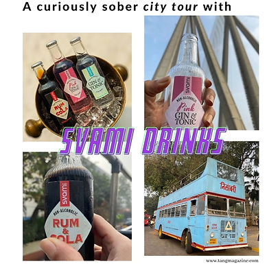 A curiously sober city tour with Svami drinks