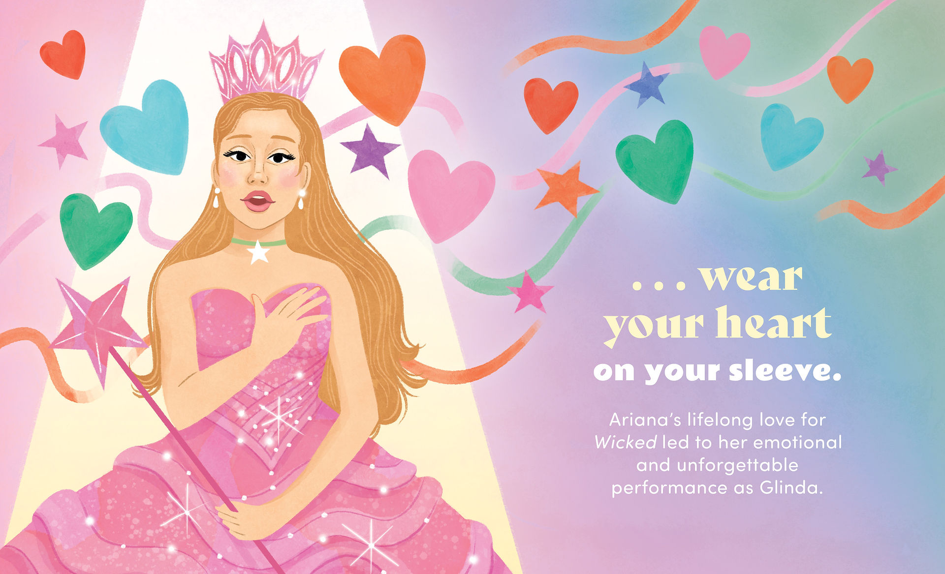 page from book "Spotlight On Ariana Grande"