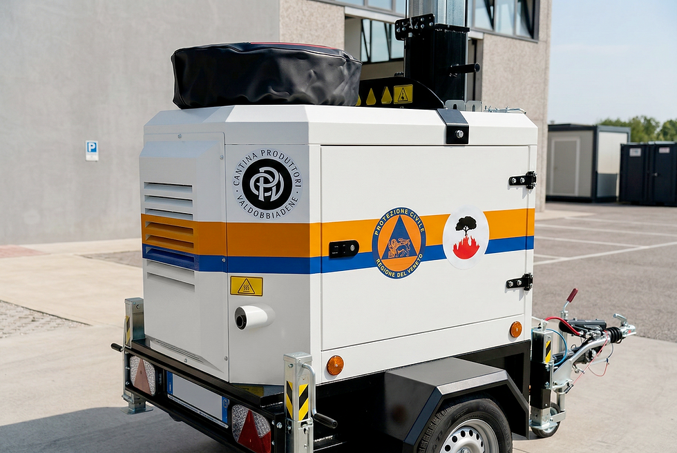 Personalizzazione delle torri faro Italtower