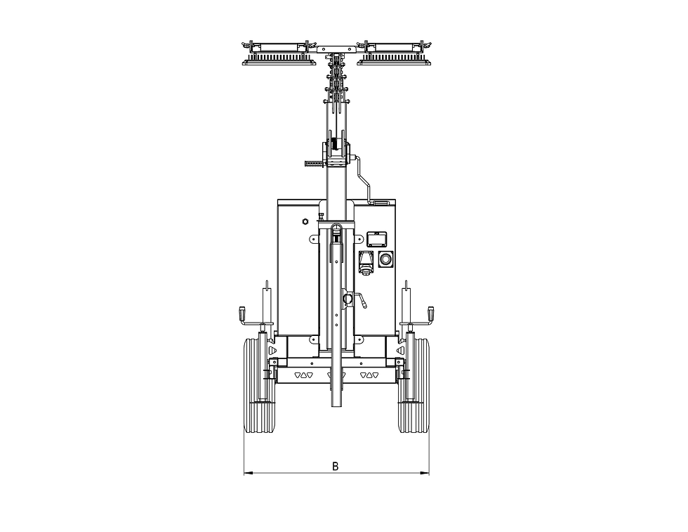Dimensionale Torre Faro Italtower Urano EVO ST-L Fronte