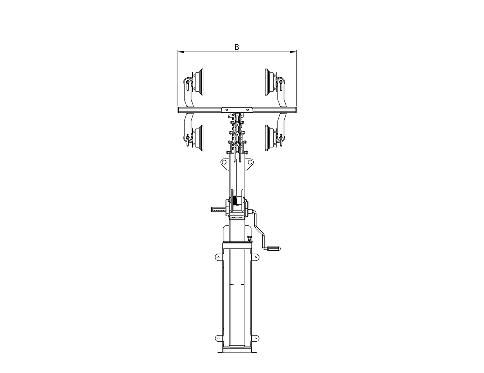 Dimensionale Torre Faro Italtower KT EVO SKID-M Fronte