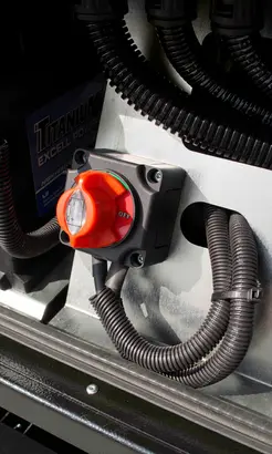 Staccabatteria interno della torre faro Mantis di Italtower