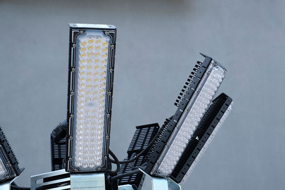 Flujo luminoso de los faros LED de Italtower