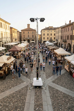 Case Study Festival musicale internazionale in area urbana con le Torri Faro senza motore di Italtower