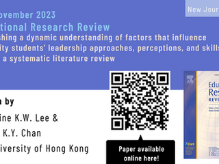 25th November 2023 – New paper published in Educational Research Review