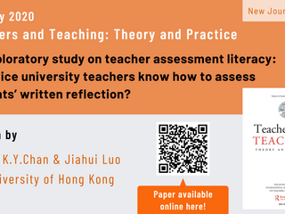 5th July 2020 – New Paper published in Teachers and Teaching: Theory and Practice