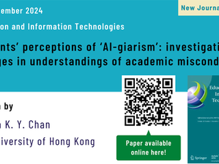 11th November 2024 – New paper published in Education and Information Technologies