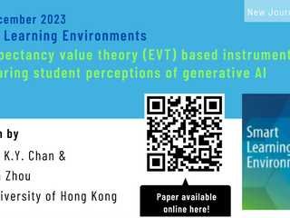 7th December 2023 – New paper published in Smart Learning Environments