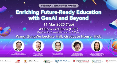 The UGC HKTEA AI CoP was successfully launched on 11 March 2025, witnessed by hundreds of educators, researchers, students, industry partners, and NGOs.