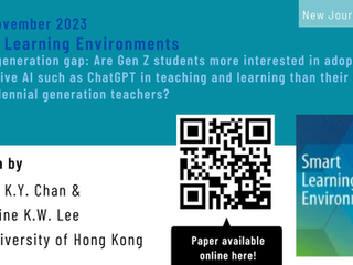 15th November 2023 – New paper published in Smart Learning Environments