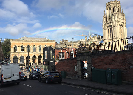 Rainbow over the University of Bristol