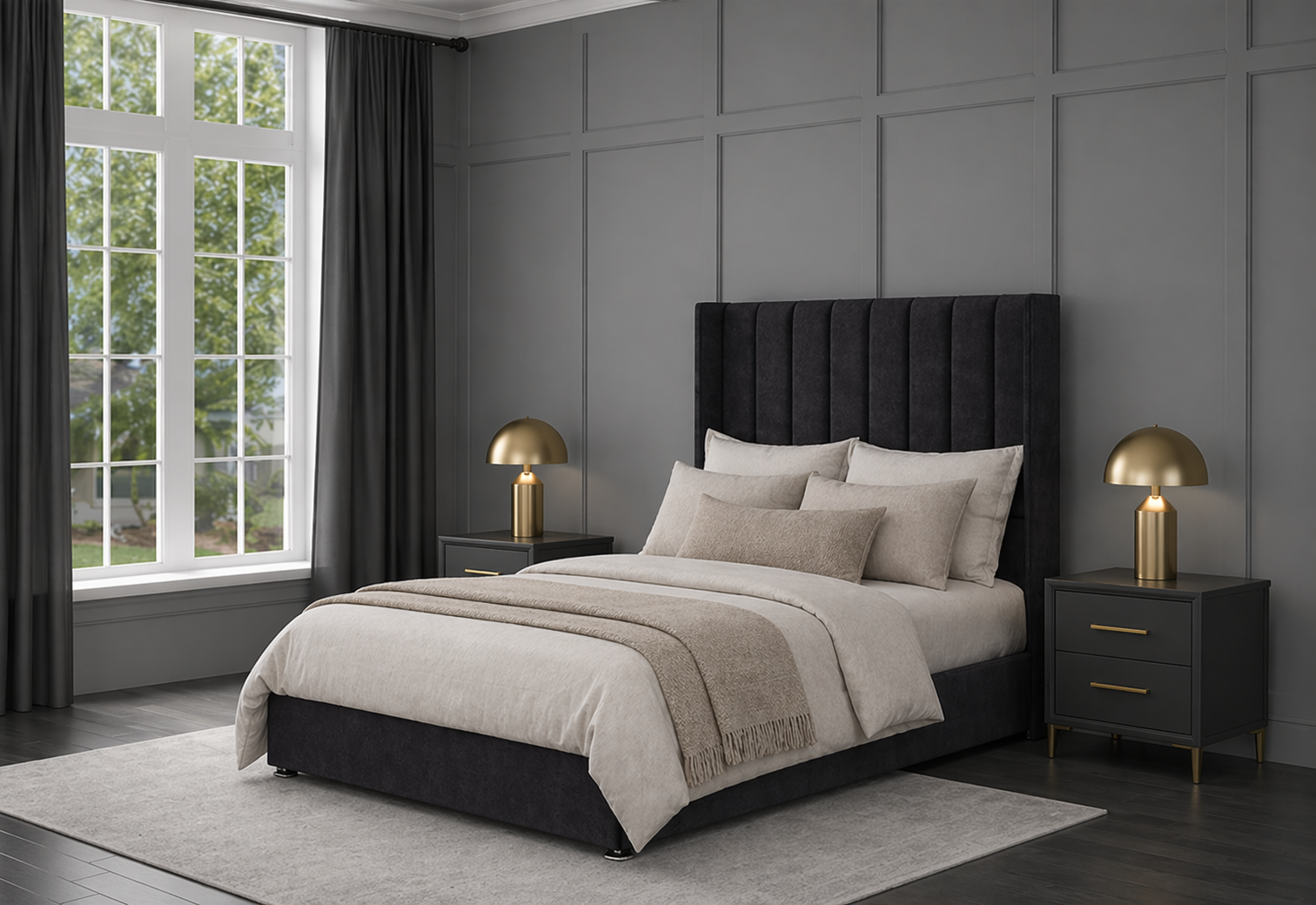 Madrid Storage Ottoman Upholstered Bed
