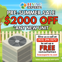 HVAC Experts Pre-Summer Sale Ad