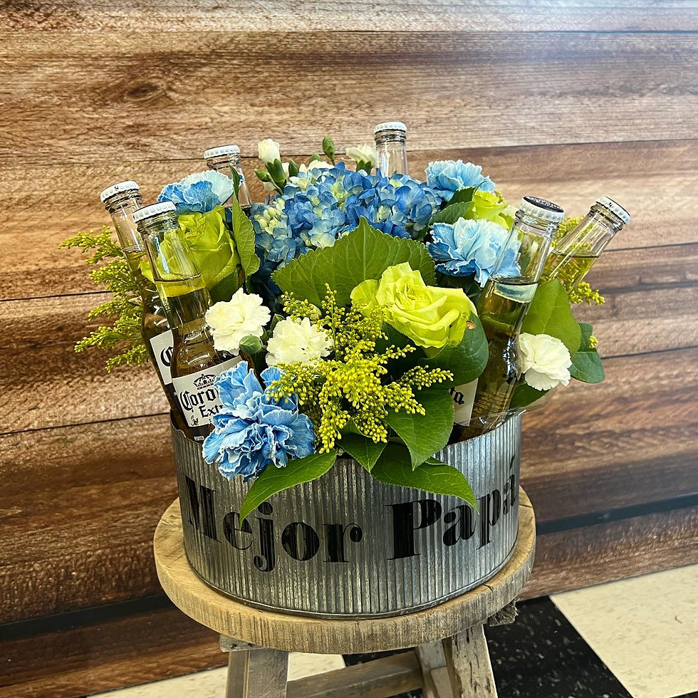 Thumbnail: Metal floral bucket 