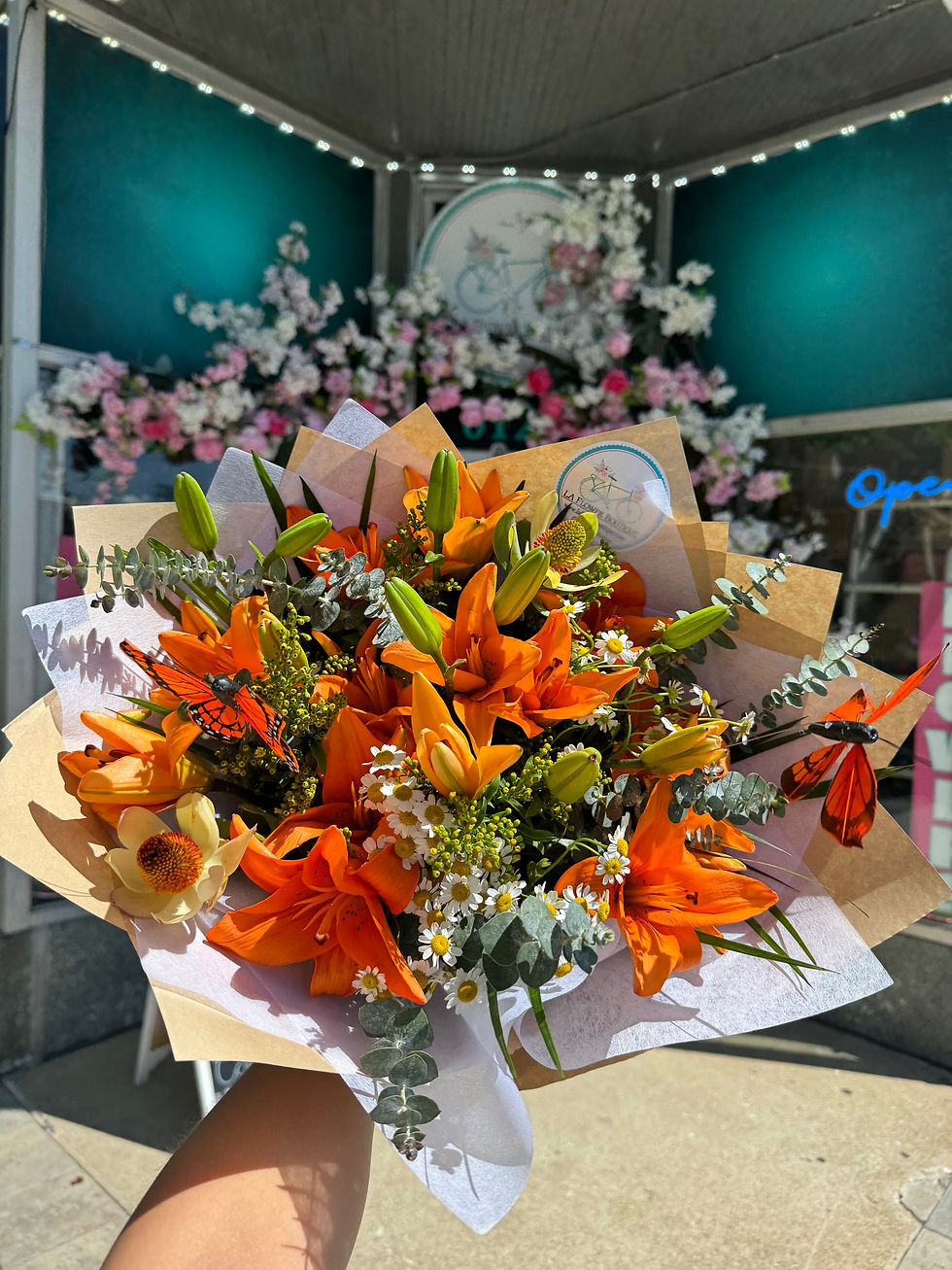 Miniatura: Orange Lilys Bouquet 
