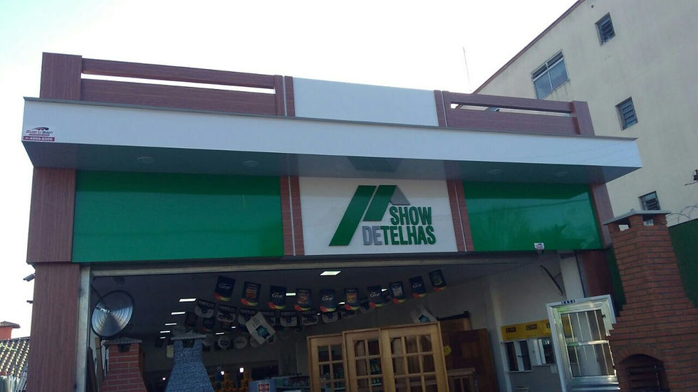 #Fachada de Acm/Casa de Materiais de Construcão-Taubate-sp