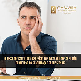 O INSS pode cancelar o benefício por incapacidade se eu não participar da reabilitação profissional?