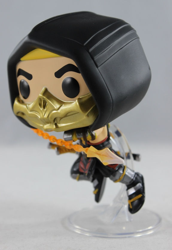 I would think his spear should be shooting forward, but that would make the box a bit more out of the norm. Still, it's sculpted quite nicely.