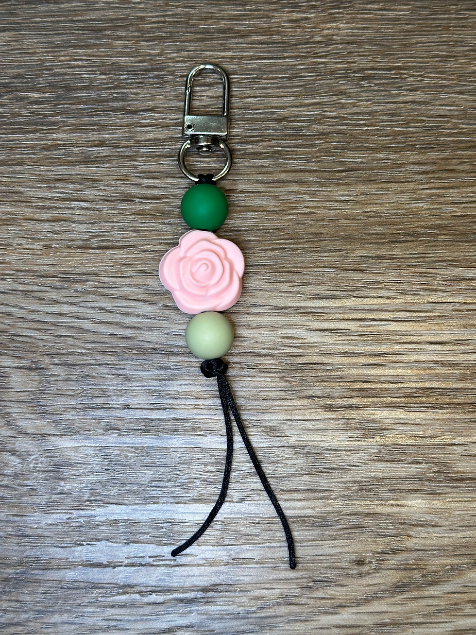 Thumbnail: Rose zipper pull
