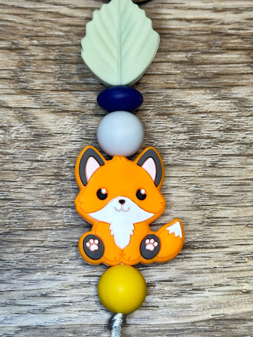 Thumbnail: Fox/Leafy Keychain