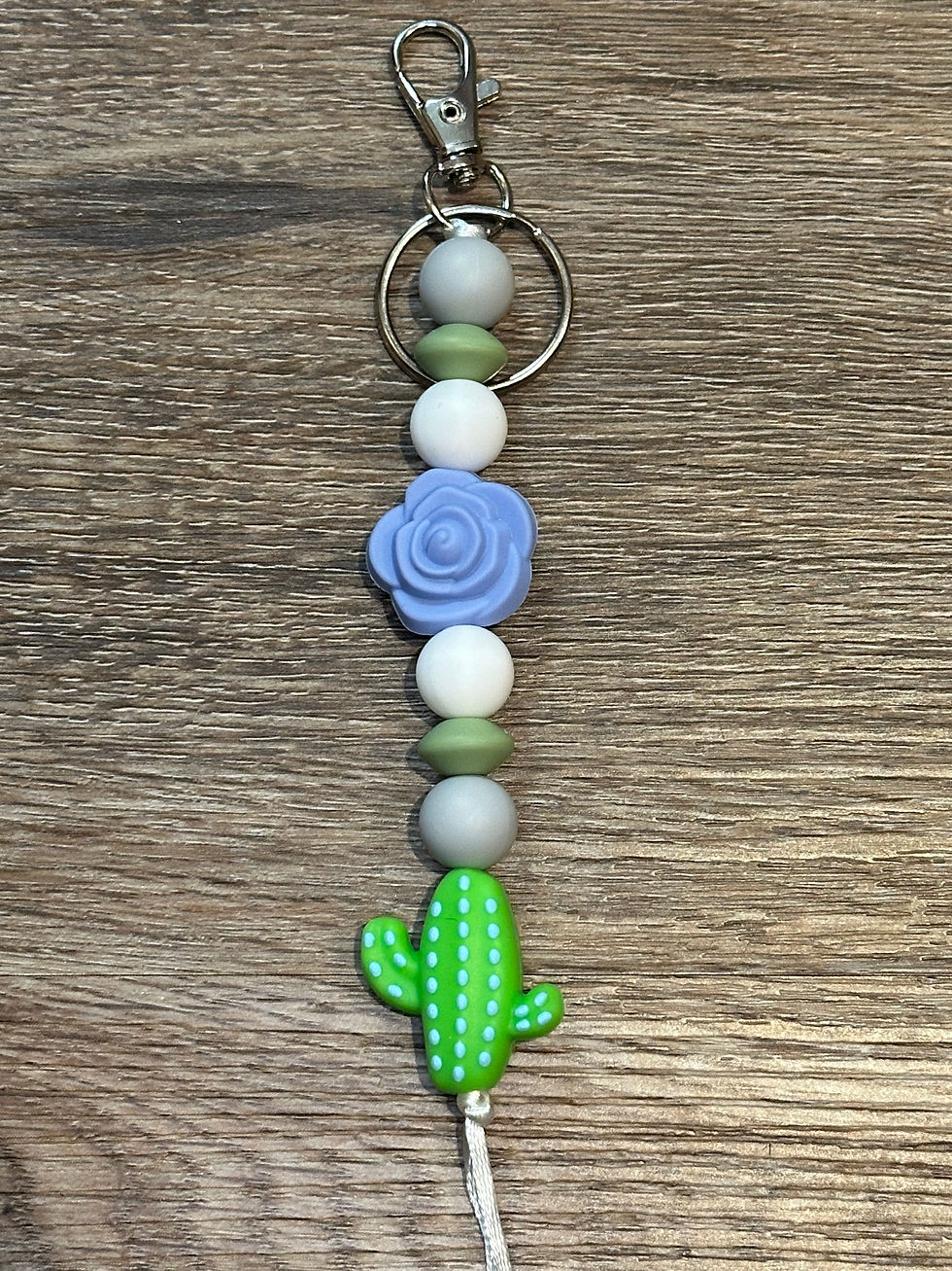 Thumbnail: Cactus Rose Keychain