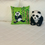 Thumbnail: Panda Textile Throw Pillowcase