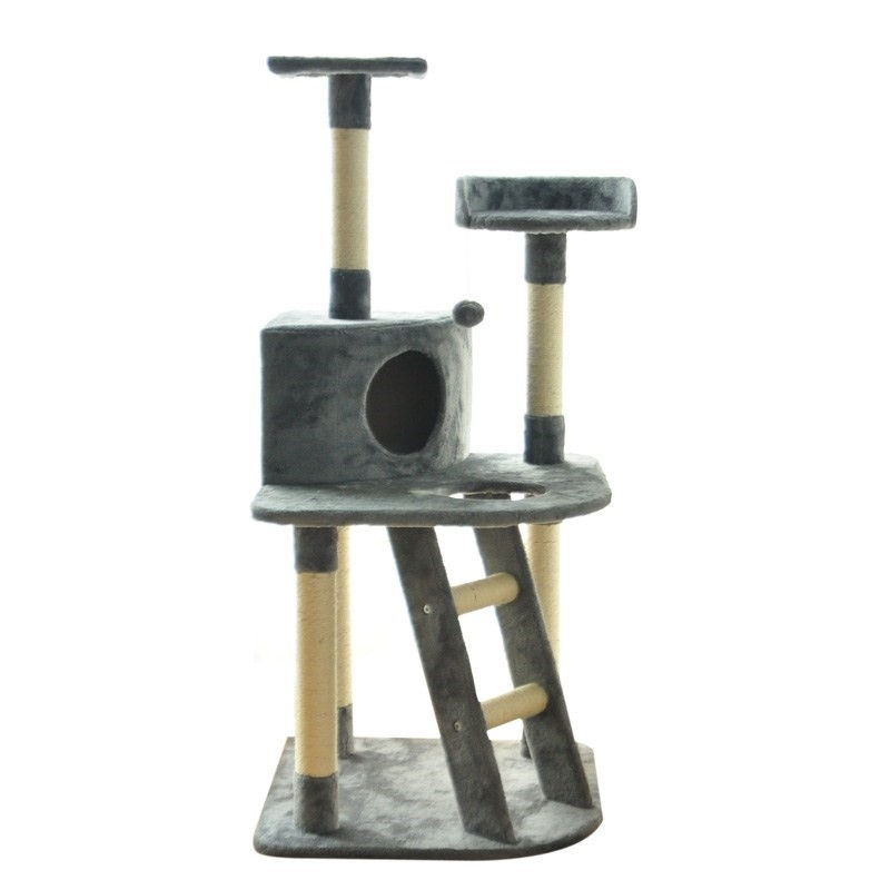 Albero Tiragraffi Premium per Gatti – Cuccia Morbida e Mensole per Gioco e Relax