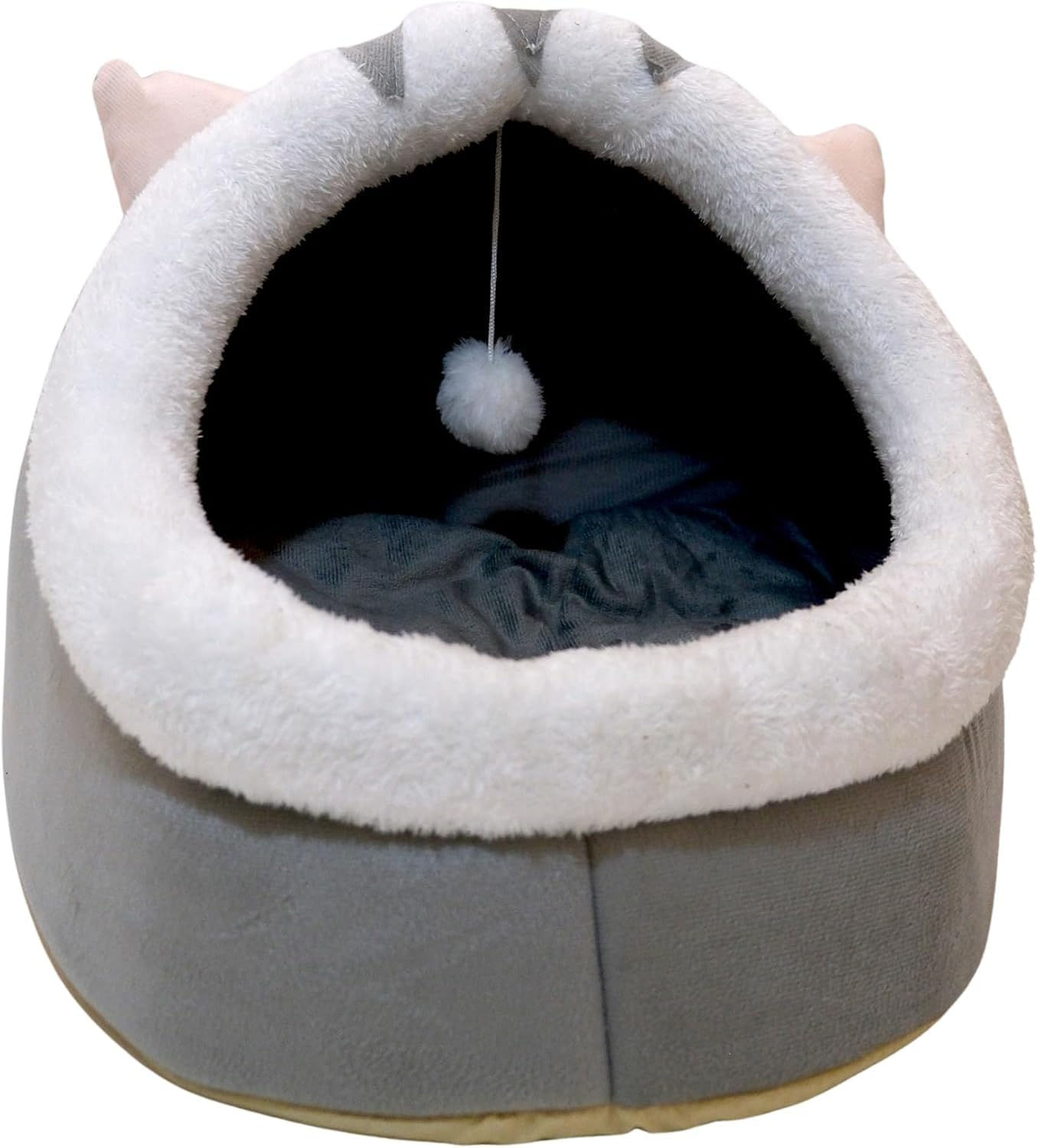 Cuccia Premium per Gatti da Interno con Copertura e Cuscino Morbido Sfoderabile