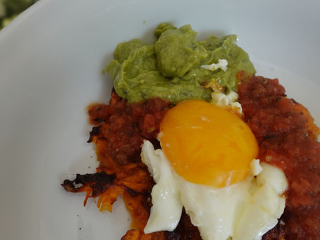 Sweet Potato Pancake with Eggs