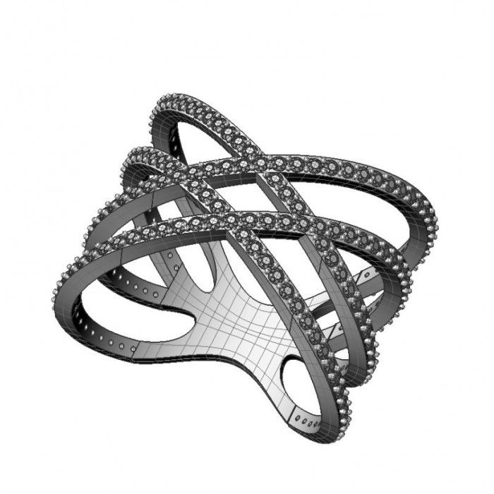 Miniatura: Pierścionek złoty z cyrkoniami JM  214 740