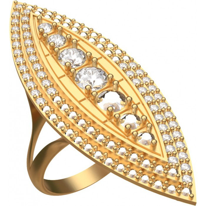 Pierścionek złoty z cyrkoniami JM 006 160