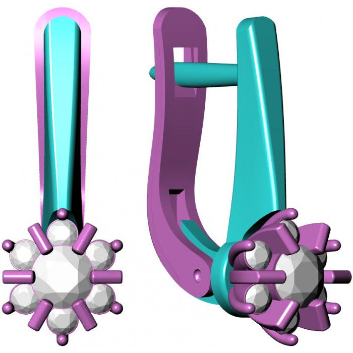 Miniatura: Kolczyki złote JM 004 625