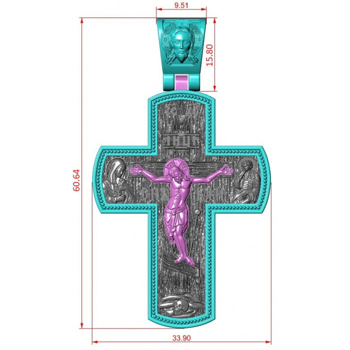 Miniatura: Złoty krzyż JM 650 360