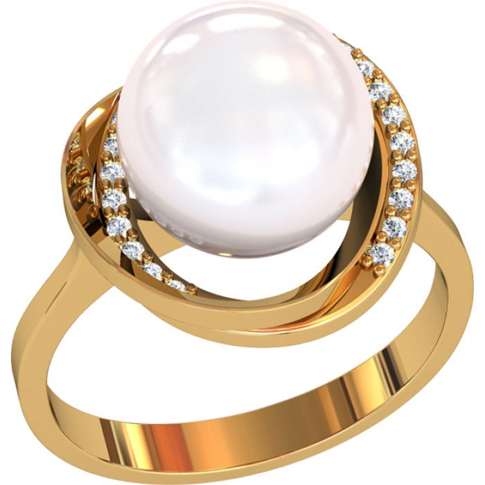 Pierścionek złoty z cyrkoniami JM 113 150