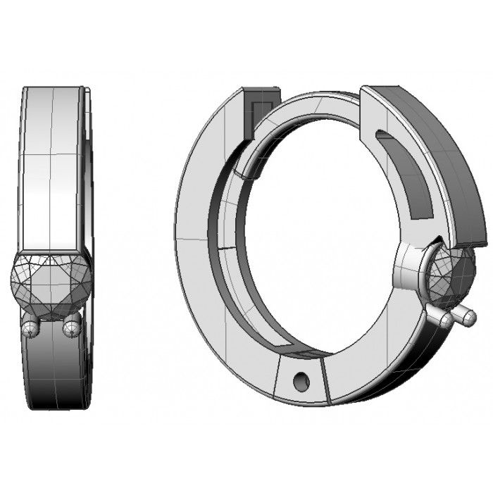 Miniatura: Kolczyki złote JM 313 640