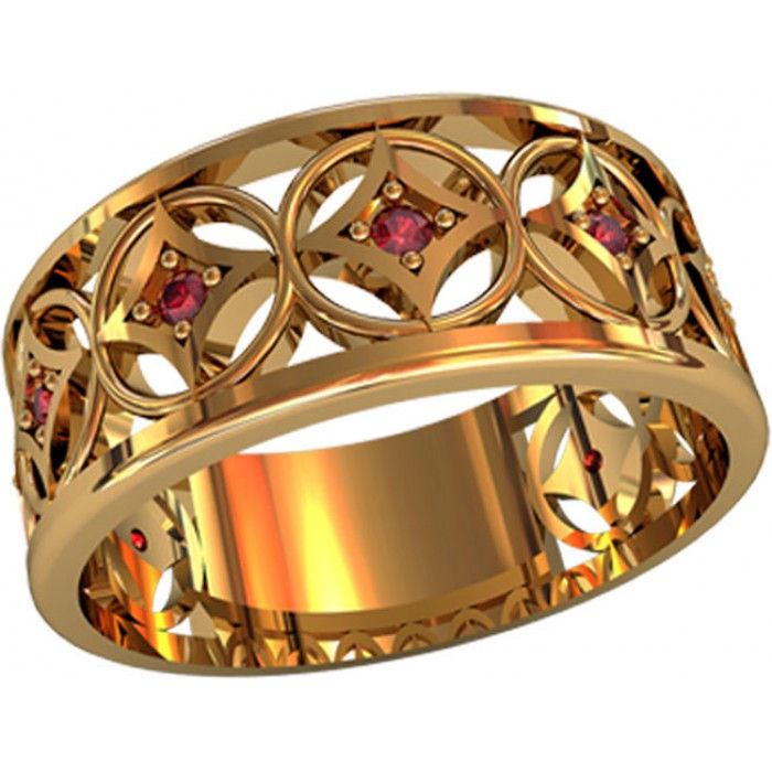 Pierścionek złoty z cyrkoniami JM 210 050