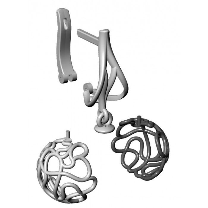 Miniatura: Kolczyki złote JM 312 480