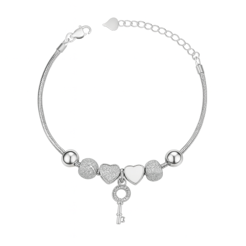 Bransoletka srebna S-top