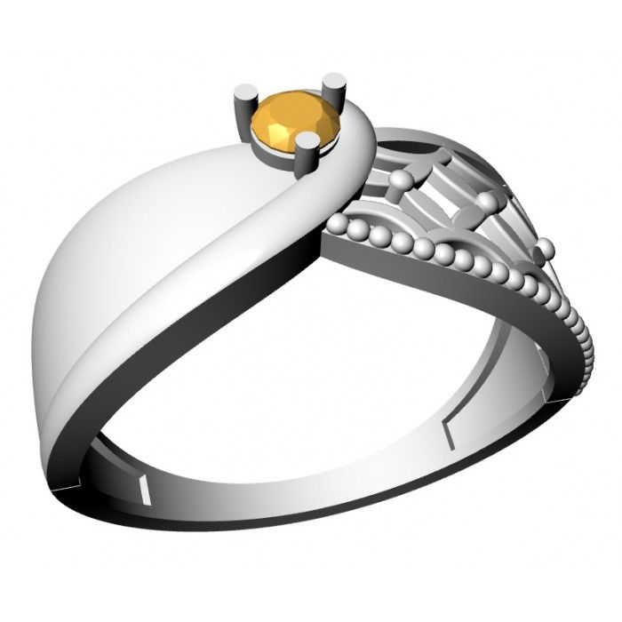 Прев'ю: Каблучка золота з цирконіями JM 213 900
