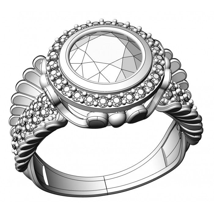 Прев'ю: Pierścionek złoty z cyrkoniami JM  212 700