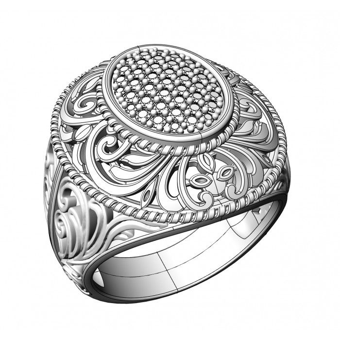 Miniatura: Pierścionek złoty z cyrkoniami JM 110 600