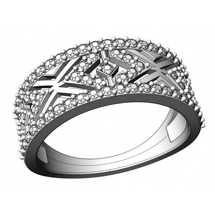 Прев'ю: Каблучка золота з цирконіями JM 212 000
