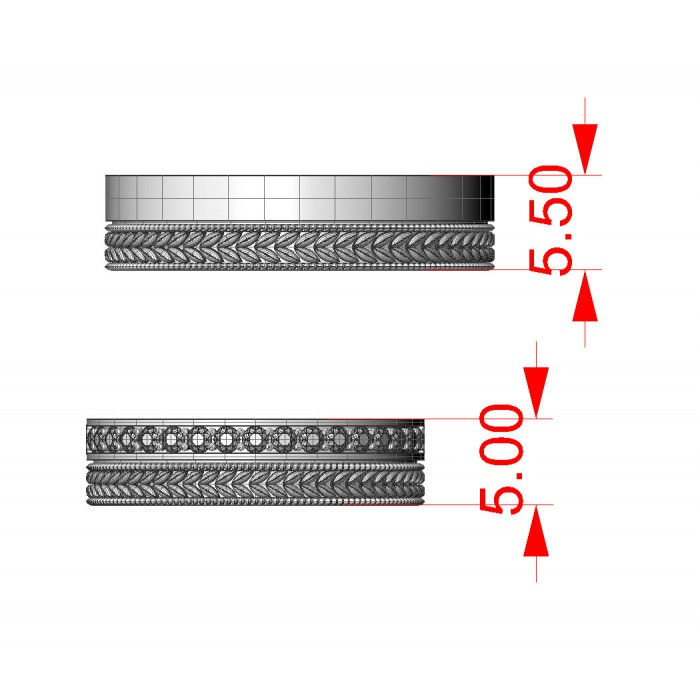 Miniatura: Obrączka ślubna JM 802 260