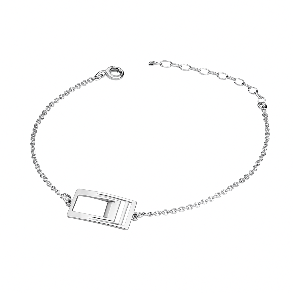 Bransoletka srebna S-top