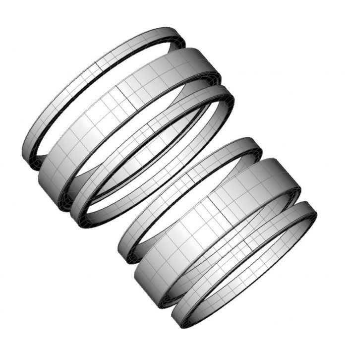 Miniatura: Obrączka ślubna JM 802 050